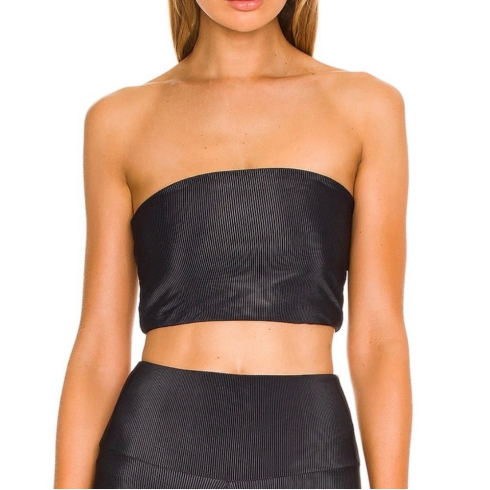 Onzie black ribbed bandeau s/m
